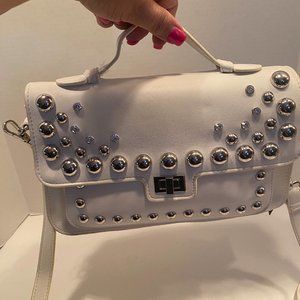 Steve Madden White Studded Mary Crossbody